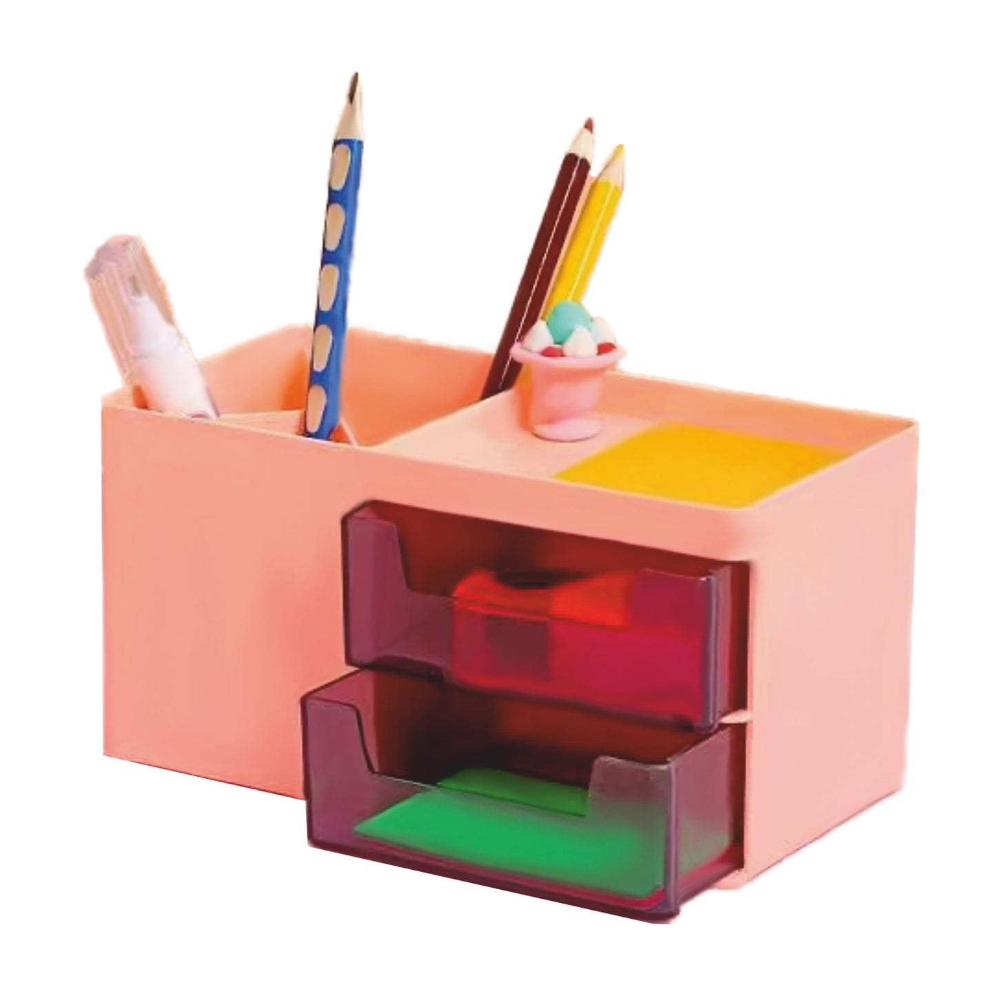 Saya Superior Desk Organizer – 6-Compartment Pen Stand for Office and Home Use ( SY-PS06)