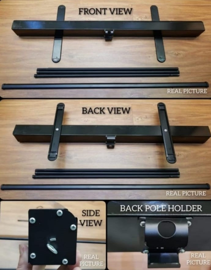 Rollup Standee Black Coated 3x6fts