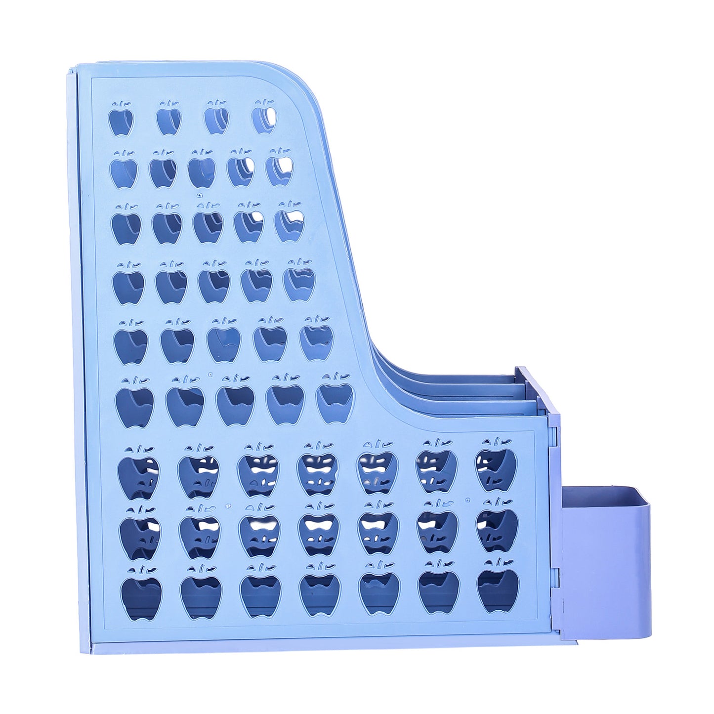 Saya 3-Section Magazine Rack with Desk Organizer – Efficient Storage for Office and Home (SY-115)