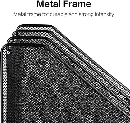 Saya 3-Tier Metal Mesh Magazine Rack – Stylish and Durable Organizer for Home or Office (SY-116)