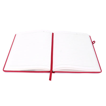Saya Soft Touch A5 Notebook , Flexible PU Cover, 192 Pages (80 GSM), with Pen Holder Loop (8SY-1403)
