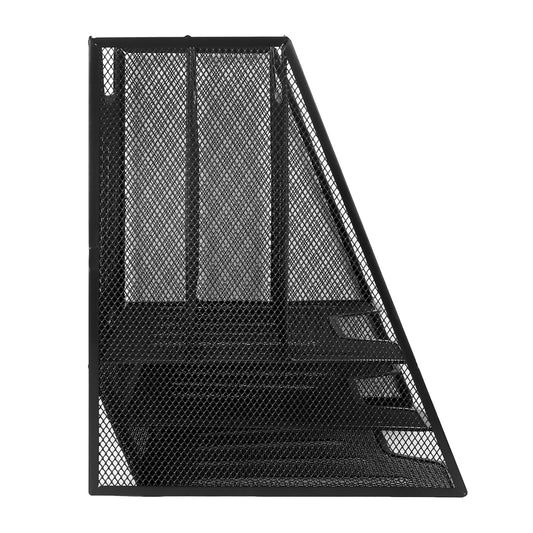 Metal Mesh 3-Tier Document Tray with Magazine Rack – Laser-Cut Design for Efficient Organization (SY-148)