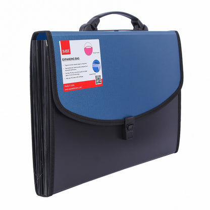 Saya Expanding Bag Duotone FS Size – 13-Part Indexed Dividers, Card Holder, and Index Tabs for Organized Storage (SY-704)