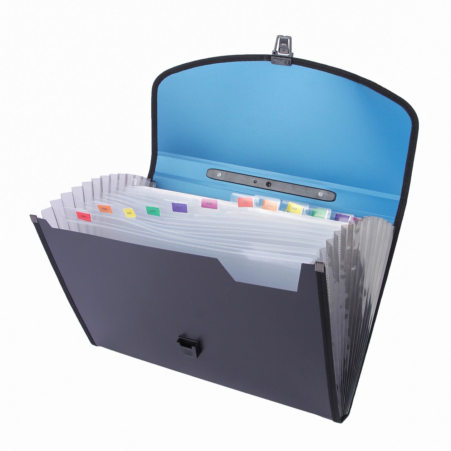 Saya Expanding Bag Duotone FS Size – 13-Part Indexed Dividers, Card Holder, and Index Tabs for Organized Storage (SY-704)