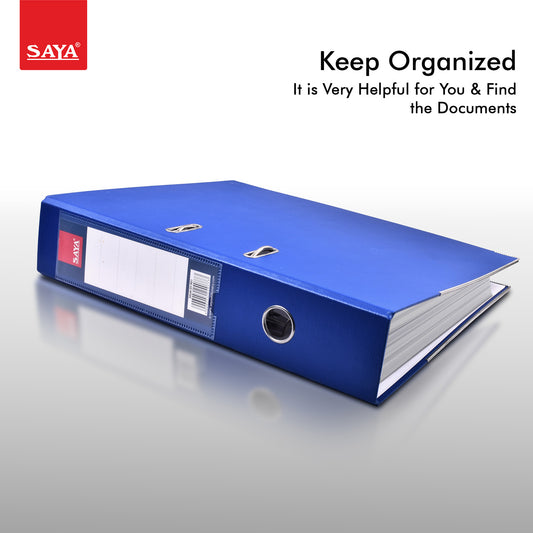 Saya Classic Lever Arch File – PVC + Paper, FS Size, Spine Label for Easy Identification (SY-900)