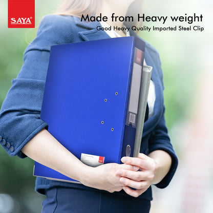 Saya Classic Lever Arch File – PVC + Paper, FS Size, Spine Label for Easy Identification (SY-900)