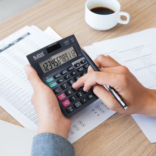 Saya Check & Correct Classic Desktop Calculator – Accurate, Reliable, and Easy to Use! (SY-C120)