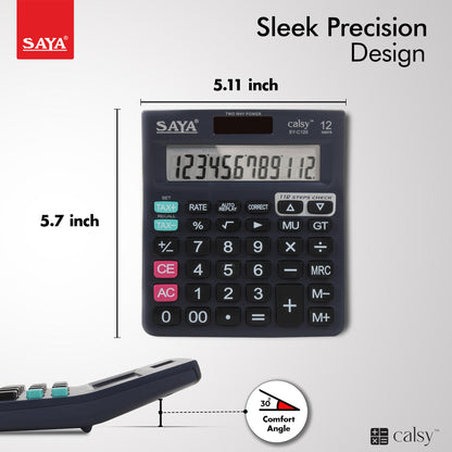 Saya Check & Correct Classic Desktop Calculator – Accurate, Reliable, and Easy to Use! (SY-C120)
