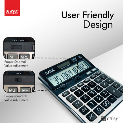 Saya Premium Desktop Calculator – Sleek Design with Superior Performance! (SY-C60)