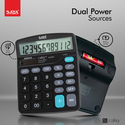 Saya Check & Correct Desktop Calculator – Reliable and Easy-to-Use! (SY-837)