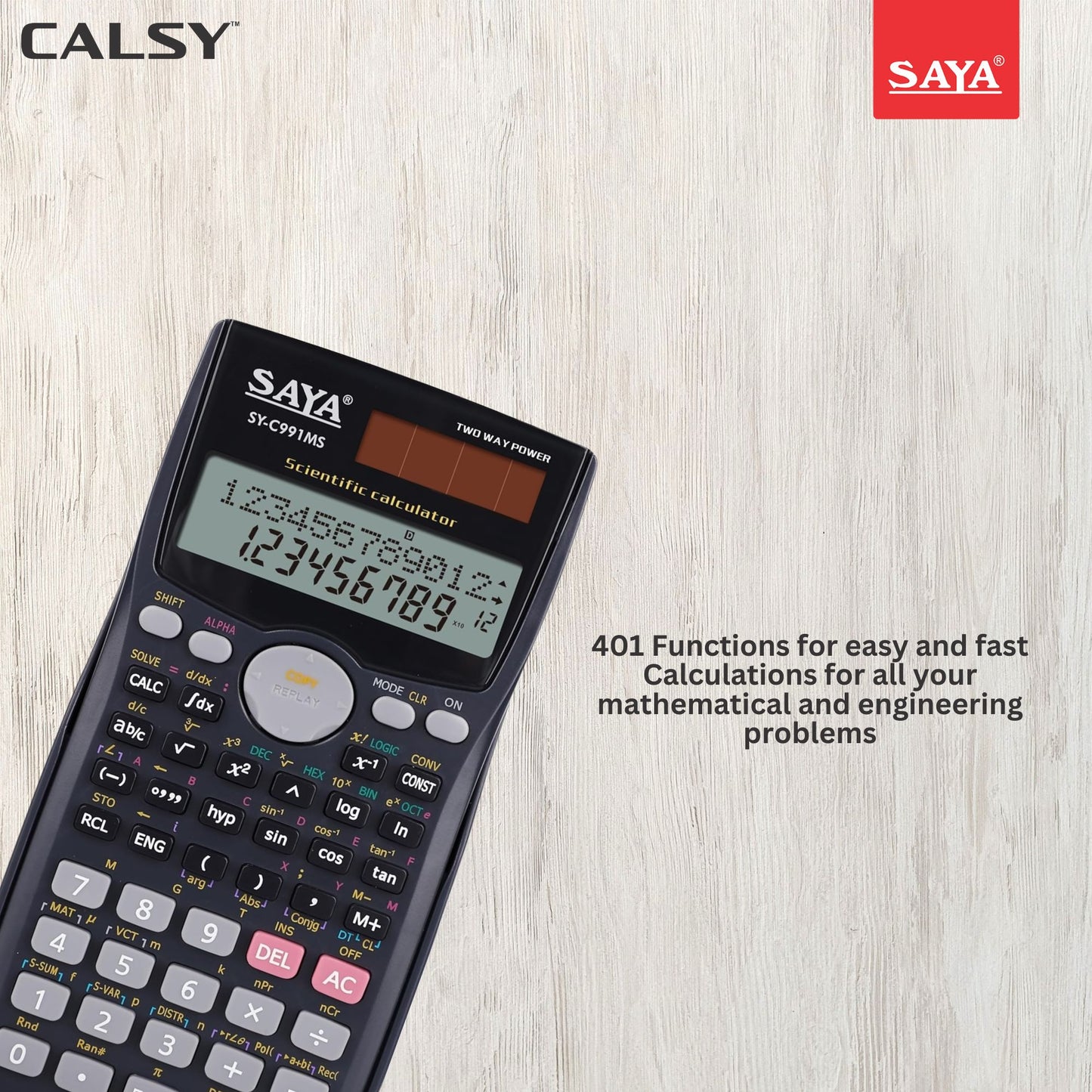 Saya 401-Function Scientific Calculator – Advanced Features for Precision and Performance!(SY-C991)