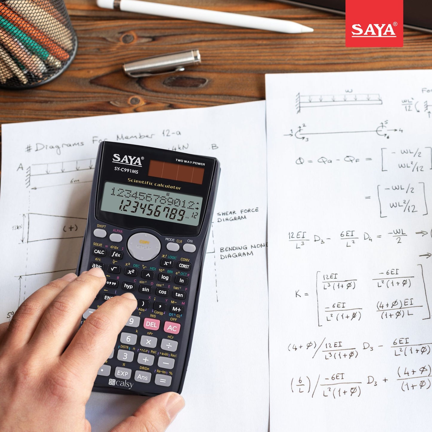 Saya 401-Function Scientific Calculator – Advanced Features for Precision and Performance!(SY-C991)