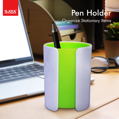 Saya Trendy Pen Stand – Twin-Color Elegant Design, Detachable & Transformable Desk Organizer (SY-PS02)
