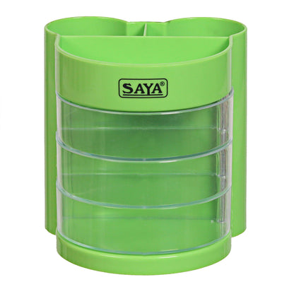 Saya Elegant Pen Stand – 6-Compartment Stylish Desk Organizer for Office & Home (SY-PS03)